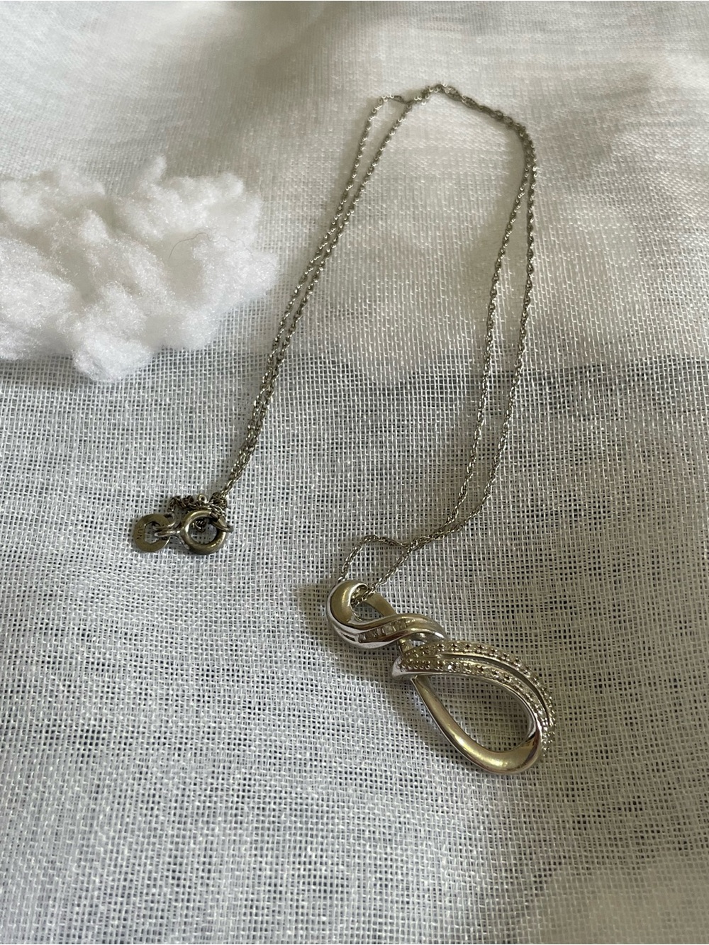 Elegant Silver Infinity Pendant Necklace